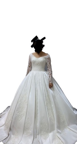 Hochzeitskleid satin wie - hochzeitskleid, in