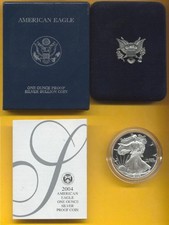 USA Eagle 1 oz Silber 2004  PP   (9277)