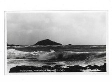 Mewstone, Heybrook Bay, in der Nähe von Plymouth, Devon, RP-Postkarte.