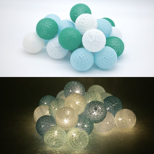 Led lichterkette 6cm kugeln - led,
