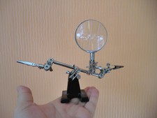 Dritte Hand Lupe mit Klemmen Löthilfe
