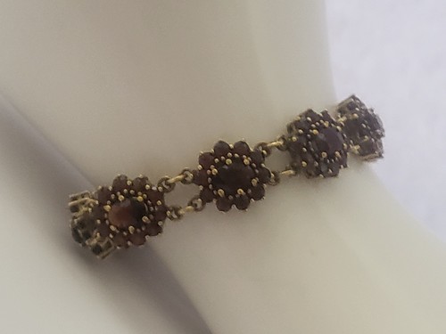 Antikes granat armband silber - armband,