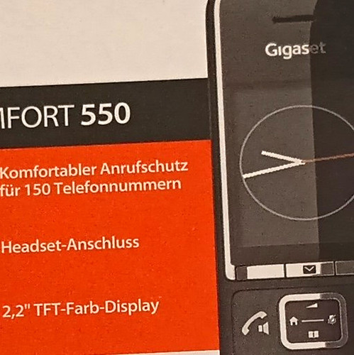 Gigaset comfort 550 handset - gigaset,