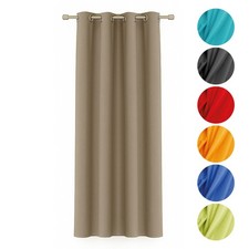 Dekoschal Ösen-Gardine Vorhang Schal Ellen Microsatin Tür Vorhang Öse blickdicht