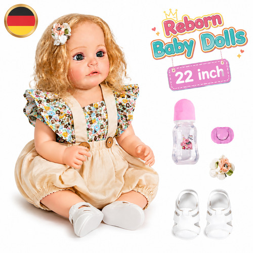 Vinyl reborn babypuppen 56cm - vinyl,