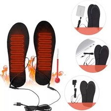 DE Beheizbare Schuheinlagen USB Heizsohle Einlegesohlen Fußwärmer zuschneidbar