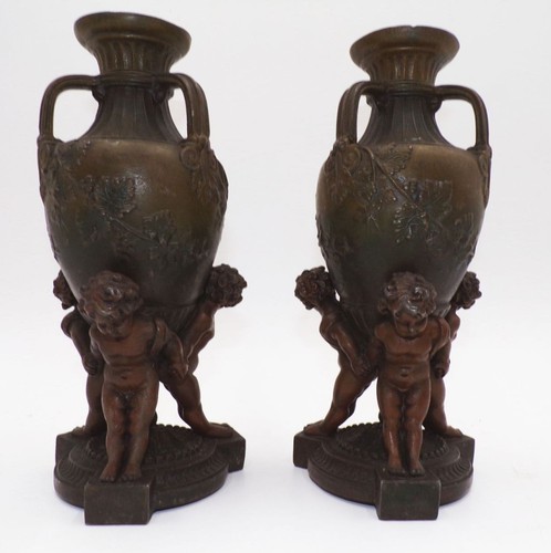 Alte bronze amphoren - 2, stück