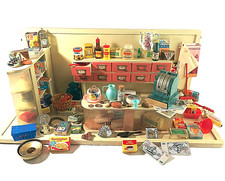 (m71 h5) KAUFMANNSLADEN Kaufladen viel Zubehör MID CENTURY  50er 60er Kasse