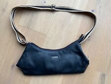 Schwarze Umhängetasche true vintage 90er Jahre zack dänisches Design Quentin