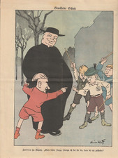 Kladderadatsch Karikaturen Kirche der Bewährter Schutz Witze Humor Bild