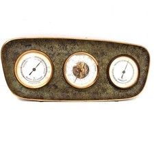 Wetterstation Stauder Messing Barometer Hygrometer Thermometer Wandstation 60er