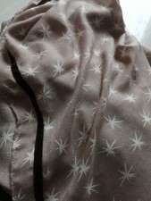 Passigatti Edel Schal Tuch riesig, mit Sternen und Samtsteifen, weich und warm