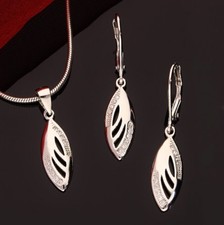 Feines 925 Silber SCHMUCKSET