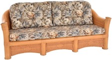 Edles Wohnzimmer Rattan-Sofa
