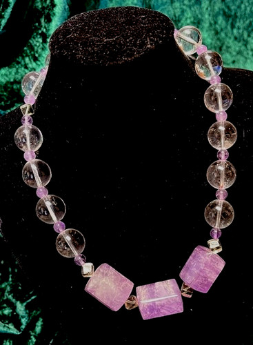 Designerkette amethyst mit - designerkette,