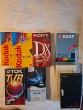 Video Kassetten neu ov, 6 Stück plus 3 Bonus, TDK, Sony, Kodak, BASF, top!