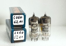 2 x   Röhre 6060  ECC801s