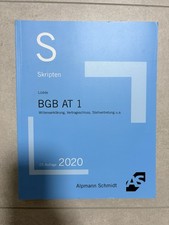 Alpmann Schmidt BGB AT 1 Skript Taschenbuch Zivilrecht Examenswissen Lüdde