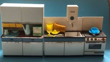 Crailsheimer Puppenstube Kücheneinrichtung  Küchenzeile 50er Jahre