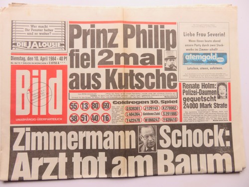 Bild zeitung vom - zeitung,