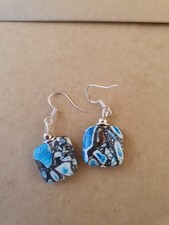  Ohrringe aus Mosaik Jaspis