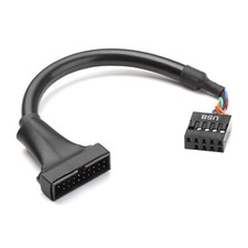 H62 USB 3.0 20pin Buchse auf USB 2.0 Motherboard intern 9pin Buchse Kabel Adapte