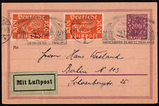 1922 200 Pfg. Rohrpost-GA von