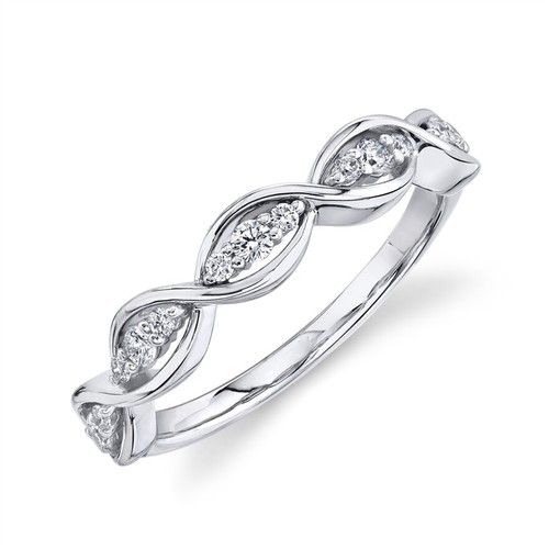 14k weißgold diamant - weißgold, infinity