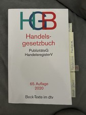 Handelsgesetzbuch HGB: mit