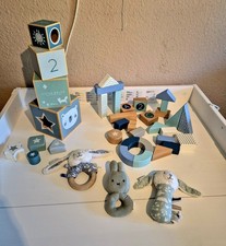 Little Dutch Spielzeug Paket Spielsachen Holz Rasseln Steckspiel Bausteine 