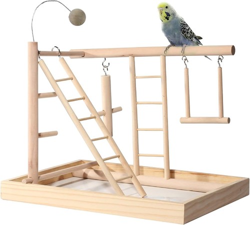 Papagei spielplatz holz gym - papagei,