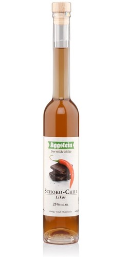 Aggstein schoko chili likör - schoko,