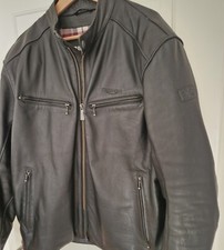 TRIUMPH Copley  schwarze Lederjacke XXL (wie XL) Biker Motorrad Jacke D 30 