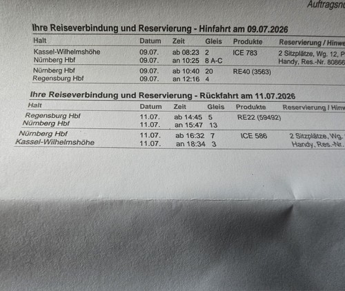 Bahnticket klasse - bahnticket,