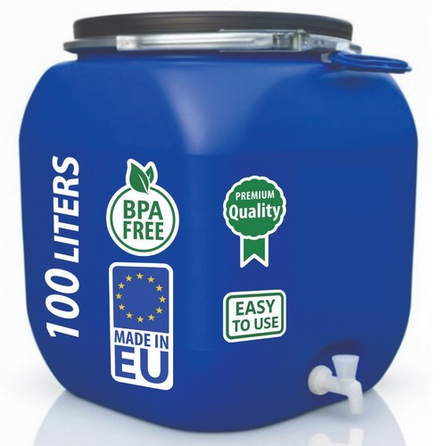 Weithalsfass 100l futtertonne - weithalsfass,