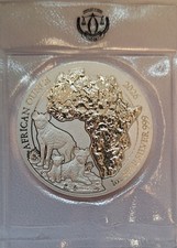 RUANDA: 50 Francs 2026, African Ounce - Tüpfelhyäne, Stgl., original verschweißt