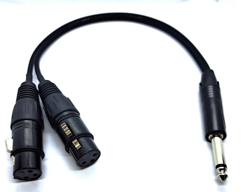 Splitt kabel xlr female - kabel, 2
