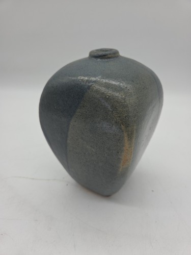 Studiokeramik vase grau - vase, blau