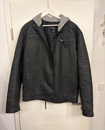 Lederjacke mit kapuze - lederjacke,