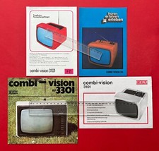 4 x DDR Reklame Prospekt RFT Robotron Radeberg 1976-80 Fernseher Combi  ( F22785