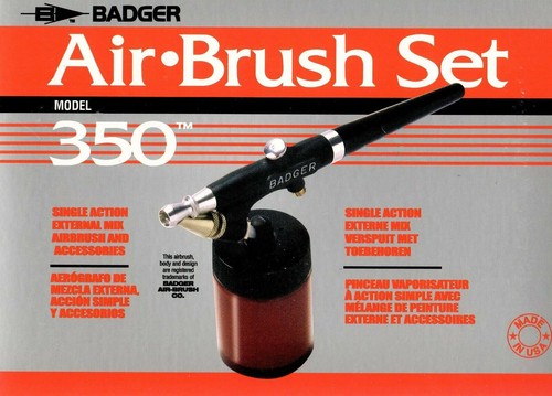 Badger airbrushpistole 350 - airbrushpistole, 350-1m