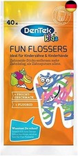 Dentek Fun Flossers Kids - Zahnseide-Sticks speziell für Kinder - mit 