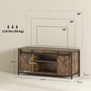 Lowboard braun 120x40x54 cm - tv,
