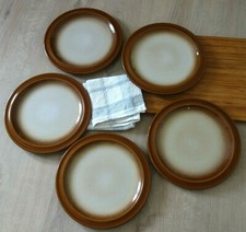 5 Speiseteller Original Gerzit Staffel Stone Ware W. Germany TOP