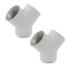 2x Y Stück für Warmluftrohre
