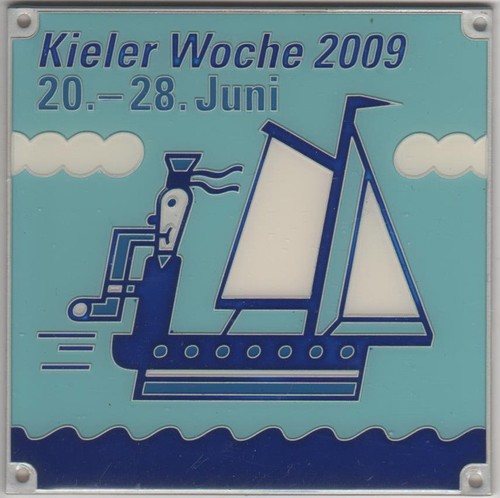 Kieler woche plakette 2009 - kieler,