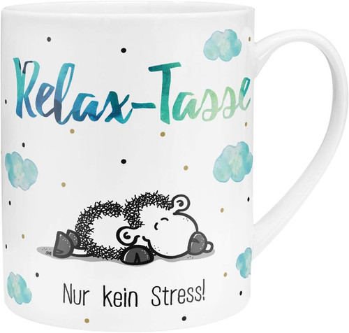 Tasse mit motiv relax - "relax", |