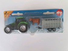 Siku 1640 Traktor mit Viehanhänger neu / OVP