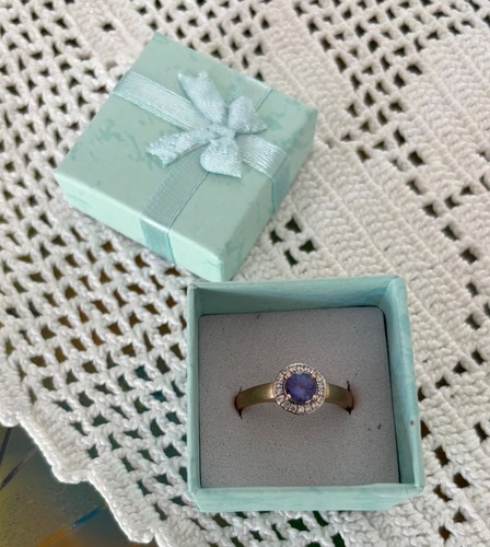 Gold 375 ring mit tansanit - 375,