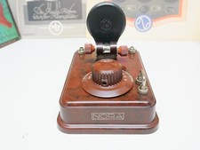 Detektor-Empfänger NORA DAB-80 Baby braun ca 1927 Cristal / Diode Radio